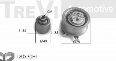 TREVI AUTOMOTIVE kd1221 -  Комплект ремня ГРМ